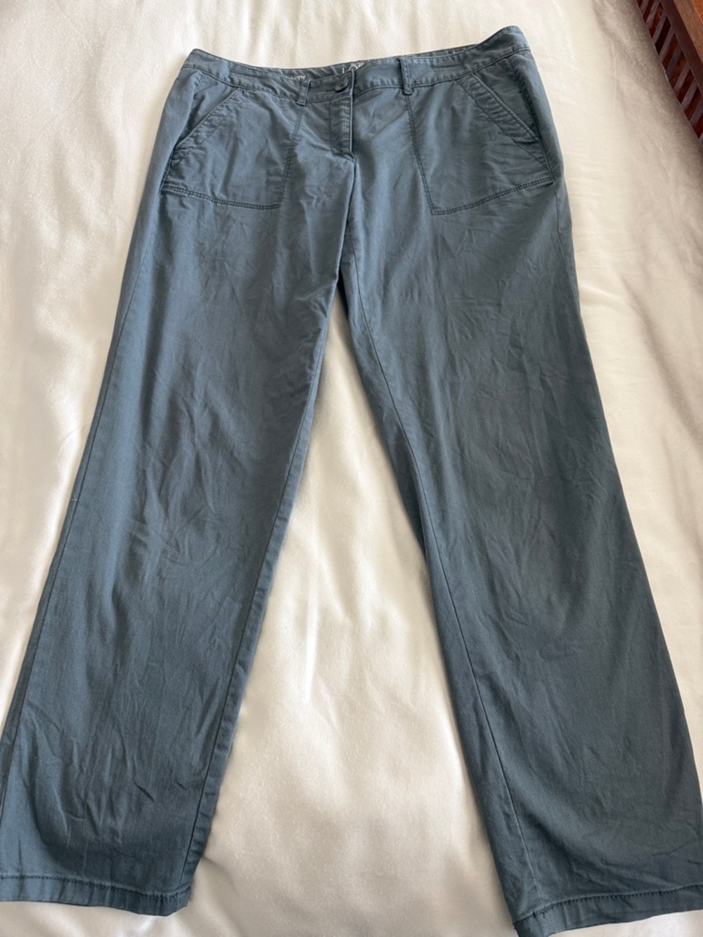 LOFT Women's Relaxed Skinny Pants in Slate Gray